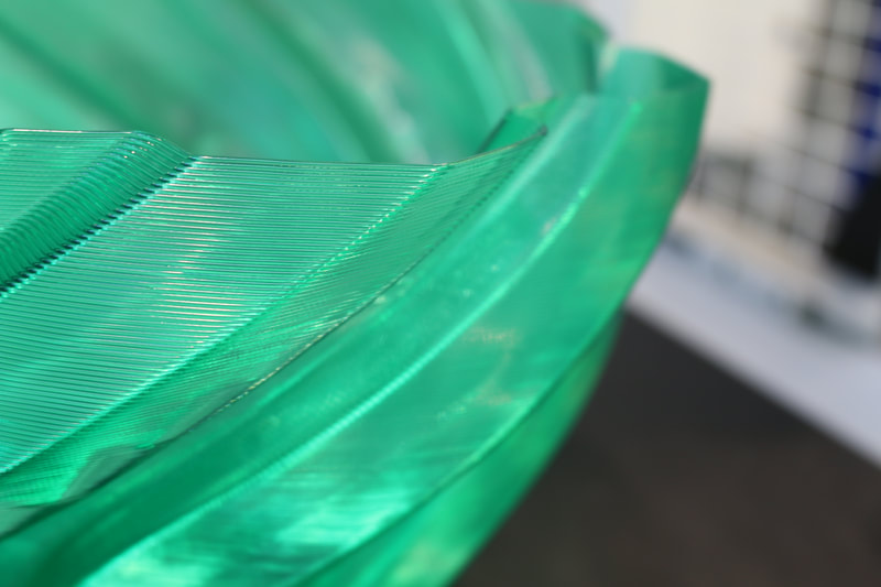 Vase print close-up